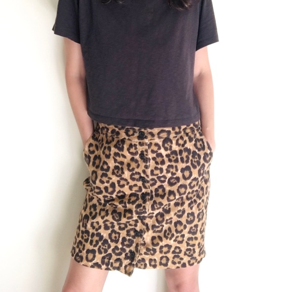 Animal print button skirt - Picture 12 of 16